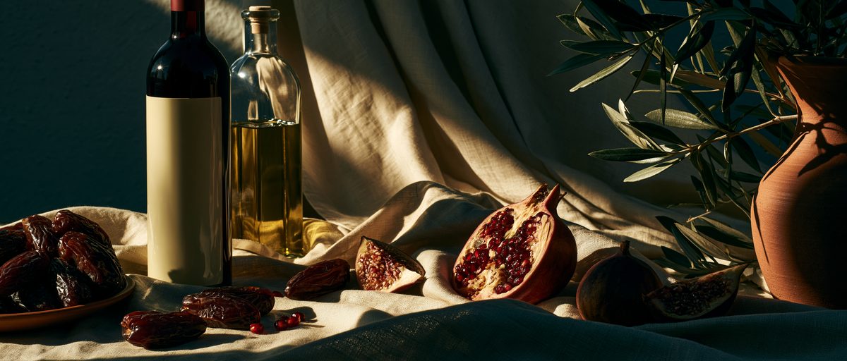 Israeli products: wine, olive oil and dates from the Negev